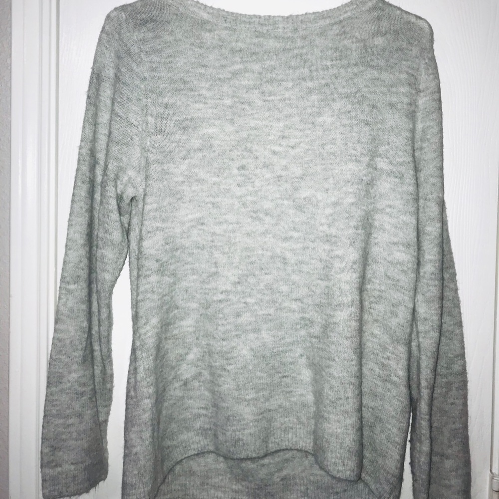 A gray sweater